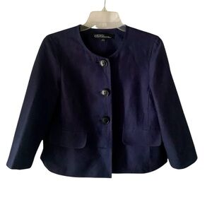 Kasper Essential Sportswear Women’s Jacket Blazer Blue/Navy Size 10